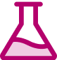 Laboratory chemistry icon representing scientific testing