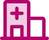 Hospital icon representing healthcare facilities