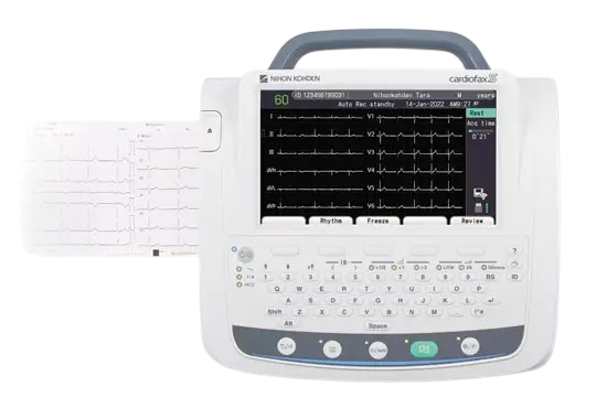 Nihon Kohden ECG-3250K ECG – 12-Lead Cardiofax S Electrocardiograph